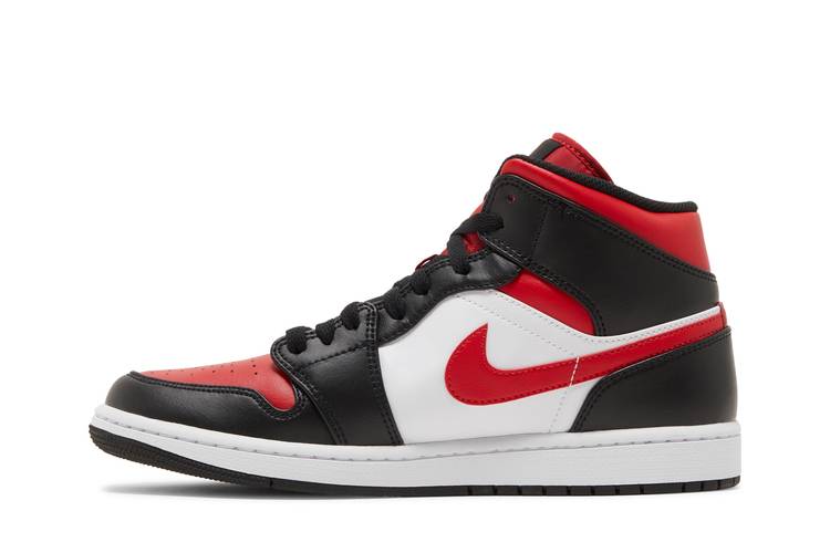 Jordan 1 mid hot bred toe 9.5