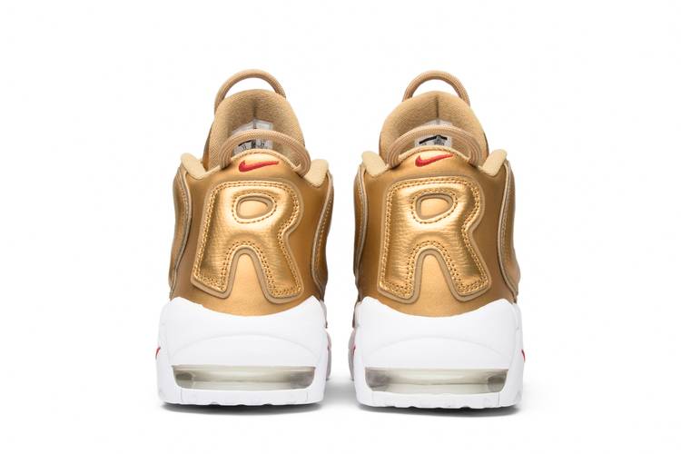 Nike x supreme uptempo gold hotsell