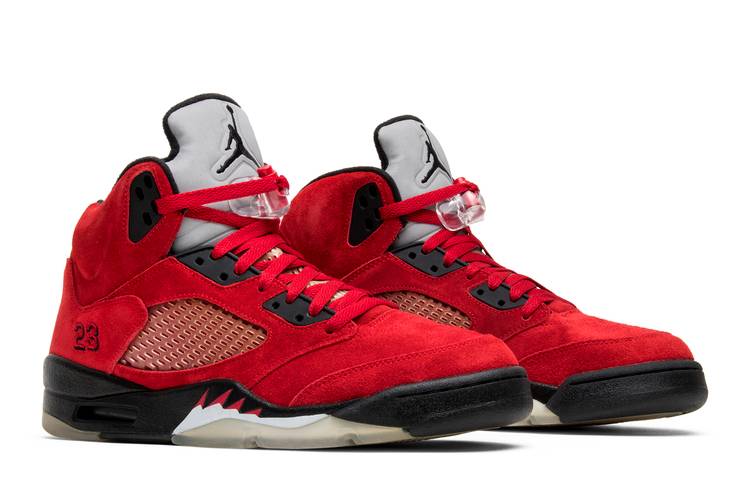 Air Jordan 5 Retro Raging Bull Red Suede Culture Circle