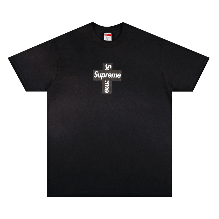 Supreme Cross Logo Black Tee