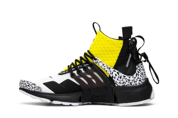 Nike Air Presto Mid Acronym Dynamic Yellow Culture Circle