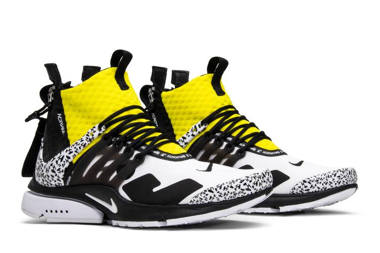 Nike Air Presto Mid Acronym Dynamic Yellow Culture Circle